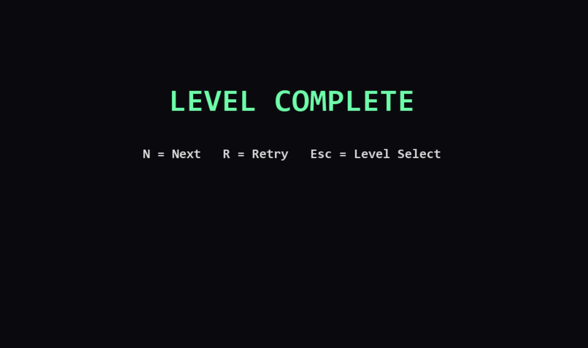 Victory Screen